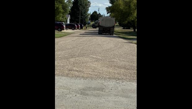 3rd Street, west side of Hud. Kolb Street and 5th Ave West were also chip sealed. 4th Ave East, east side of Hud, East Rand, south side of Hud and White St., Carr St. east and west, courthouse north parking lot.