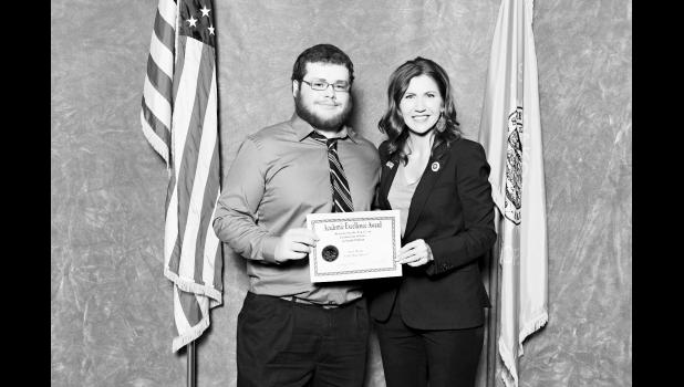 Seth Drum...was recognized as Faith High School’s top senior for the Class of 2019. Top seniors in the state were recognized by Governor Kristi Noem at the Academic Excellence luncheon in Pierre on April 29th.