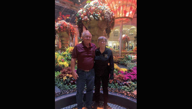Alvin and Ruby Pearson attend a show in Las Vegas. Courtesy Photo