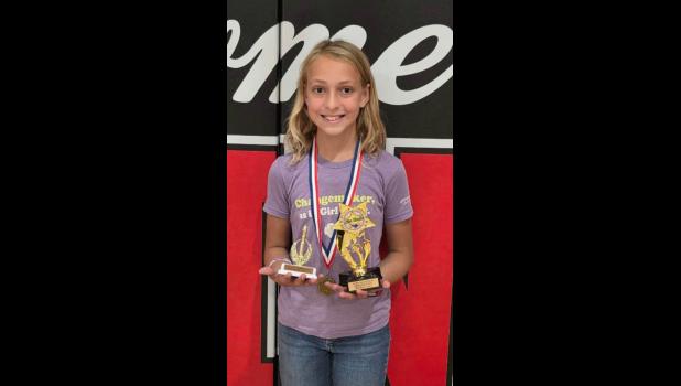 6th Grade Baylee Larson 55 hours reading time, Top Reader Award.