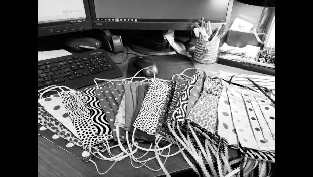 Courtesy photo Registered Nurse, Chris Coyle, created masks for her coworkers at Philip Health Services.