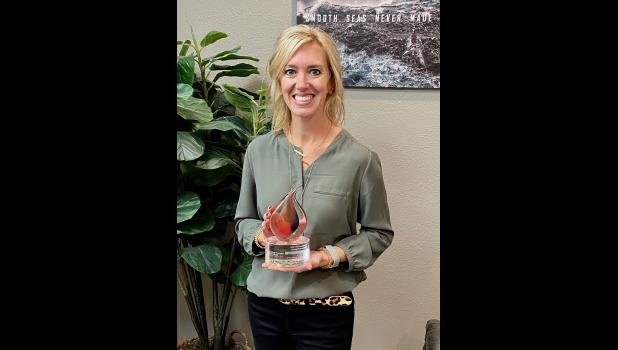 Courtney Kjerstad was named the 2021 Distinguished Young Pharmacist. Kjerstad purchased Zeeb Pharmacy in 2014 and operates it under the Dakota Country Pharmacy name. Courtesy photo