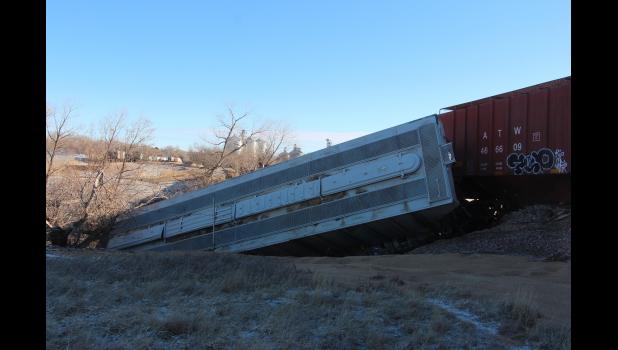 This picture was taken looking back into Philip from the accident west of town.