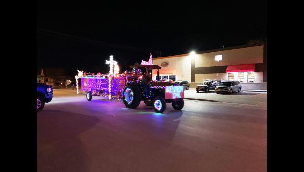 Kennedy Implement’s float was all lit up. Chelsea Tobin