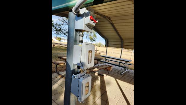 The new outlets and light inside the picnic shelter will make picnics and socials more fun, with a place to brew a cup of coffee or heat the hot dogs. Courtesy Photo
