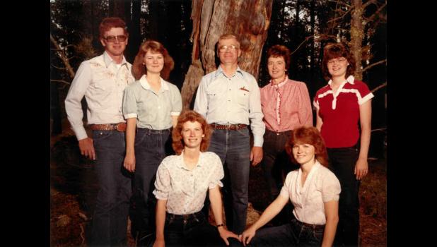 Sletten Family ... John, Kary, Wayne”Doc”, Karen and Lynn. Front: Jayne and Amy Sletten. Courtesy Photo