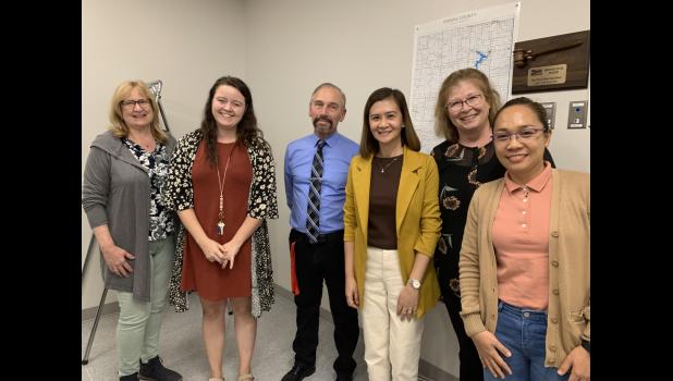Sandy Shipley, 5th & 6th grade; Richard Norton, Language Arts 7th - 12th; Gracee Collins, 1st grade; Janice Acosta, Science 7 - 8 & 10th, Mentor Kathleen Engle, Nestle Siebarg, FACTS, 7th - 12th; Not pictured Alisa Costello, 5th/6th.