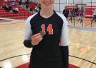 TyAnn Mortenson ... was chosen for the All-Tourney Team at the Gettysburg Volleyball Tournament last Saturday, October 9, 2021. Photo courtesy Alison Grueb