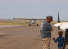 A pilot from Pierre flew into Philip, participating in the Wings and Wheels day this past Saturday.