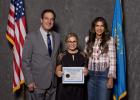 LT Governor Larry Rhoden, Allison Kahler, Governor Kristy Noem.