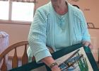 Bert Lewton displayed a t-shirt quilt made for her husband at Town and Country CFEL’s recent monthly meeting.