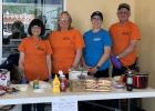 Faith Ambulance Service ... crew members spent time last Thursday at the Faith Mall offering a free lunch along with free blood pressure and blood sugar checks in celebration of EMS Week. Pictured above: Lila Fisher, Kris Escott, Director, Katrina Collins, and Robert Fisher. Courtesy Photo