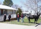 Julie Fischbach, Virginia Gerbracht, Kailyn Groves, Mikenzy Miller, and horse Blacky. Courtesy photo