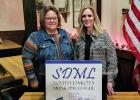 Brittany Smith, City Administrator in Philip, and Krysti Barnes, Finance Officer in Murdo, were re-elected to represent SDML District 8 as chair and vice-chair, respectively. The pair were elected last night at the district’s annual meeting held in Philip. Courtesy Photo