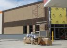 Shown is the current exterior of the new Corner Pantry in Philip, looking from the south. Skylights are already installed in the roof. Construction of the A&W, at the west end of the convenience store, must be completed by Sept. 22. The C-store, along with connecting to its existing gasoline pumps, will be completed then, or a day or two after.  