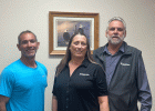 Mayor Mike Vetter with Jerry and Karen Kroetch at the deed signing on May 5, 2022 Courtesy Photo