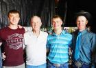 The Wests are a pole vaulting family, with all of them together during the 2017 state meet. From left, great uncle Pat West (13’1”), cousin Gavin West (Sturgis, 12’3” at state), great grandfather Mike West (11’6”), Cooper West (Philip and region record 14’6”), father Branden West (13’6”), and grandfather Doug West (11’0”).