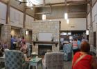 As you walk into the front door of the Scotchman Living Center you see big open spaces and a very beautiful setting. Visitors gathered there for the tour and many relaxed and enjoyed conversation.