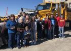 Art DeKnikker’s family at dedication ... Back row: Susan, Jess & Kyle Carmichael. Jess, Lorrie & Woodrow King. Collette, Mathew, Nate & Carter Johnson. Front Row: Cleo DeKnikker, Evan Carmichael, Carrie Roth, and Marliegh Hulm. Photo courtesy Lorrie King