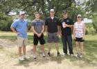 First Place ... Raymond Frank, Brock Vance, Travis Grueb, Brock Williams, and Meilnda Selby. Photo courtesy Melinda Selby