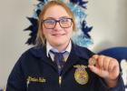 Kimber Hulm with her Bronze Medal.