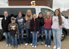 BHS Student Council attended the Upper Missouri Regional meeting in Mobridge. The council learned leadership skills and met other council members from throughout the region. Those that attended are pictured (left to right): Lila Besler, James Stadler, Cheyenne Hendrickson, Zoey Kopren, Cora Besler, Mary Ann Lara, Maddie Hulm, and Abby Thompson.