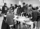 Youth visit with Jari Spry about selecting from different housing options. Courtesy Photo